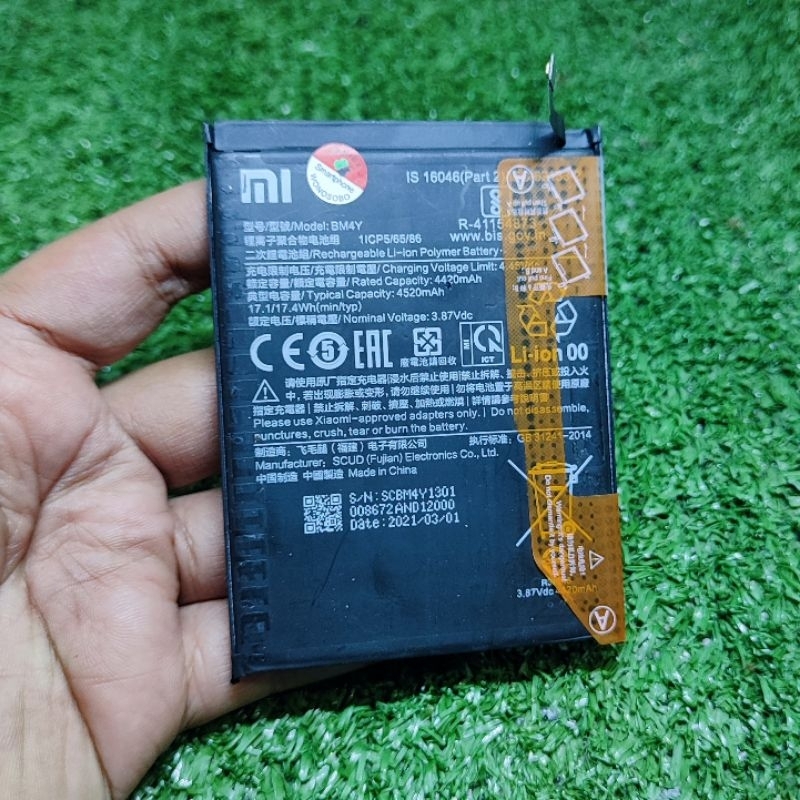 Baterai Poco F3 Batre Model BM4Y - Ori Copotan