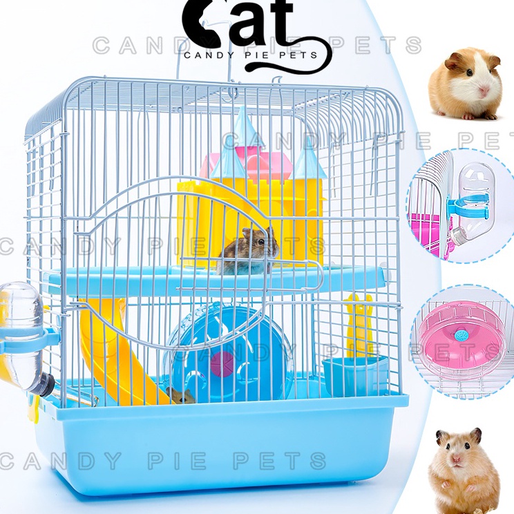 Serba Mutu  1 Set Rumah Hamster Kandang Hamster Akrilik Besar Kandang Sugar Glider Marmut