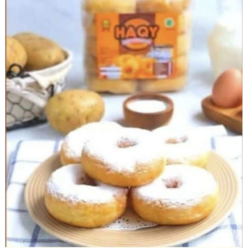 

donat kentang susu haqy original isi 10 pcs besar