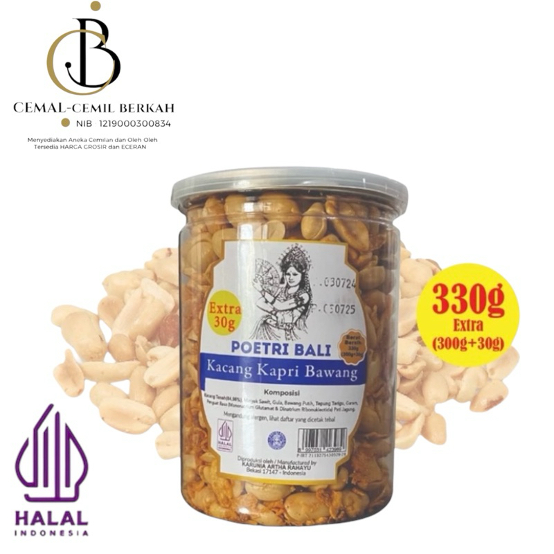 

KACANG POETRI BALI KACANG KAPRI TOPLESAN 330gr