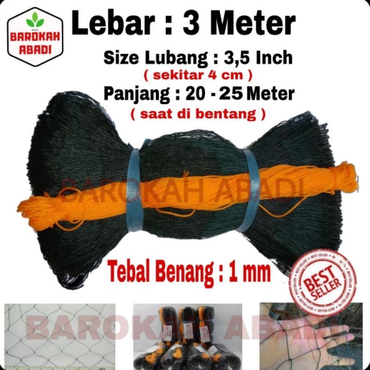 Kualitas Bagus  Jaring Kandang Ayam Lebar 3 Meter x 25 Meter Jaring Pagar Ayam Jaring Pagar Tanaman 