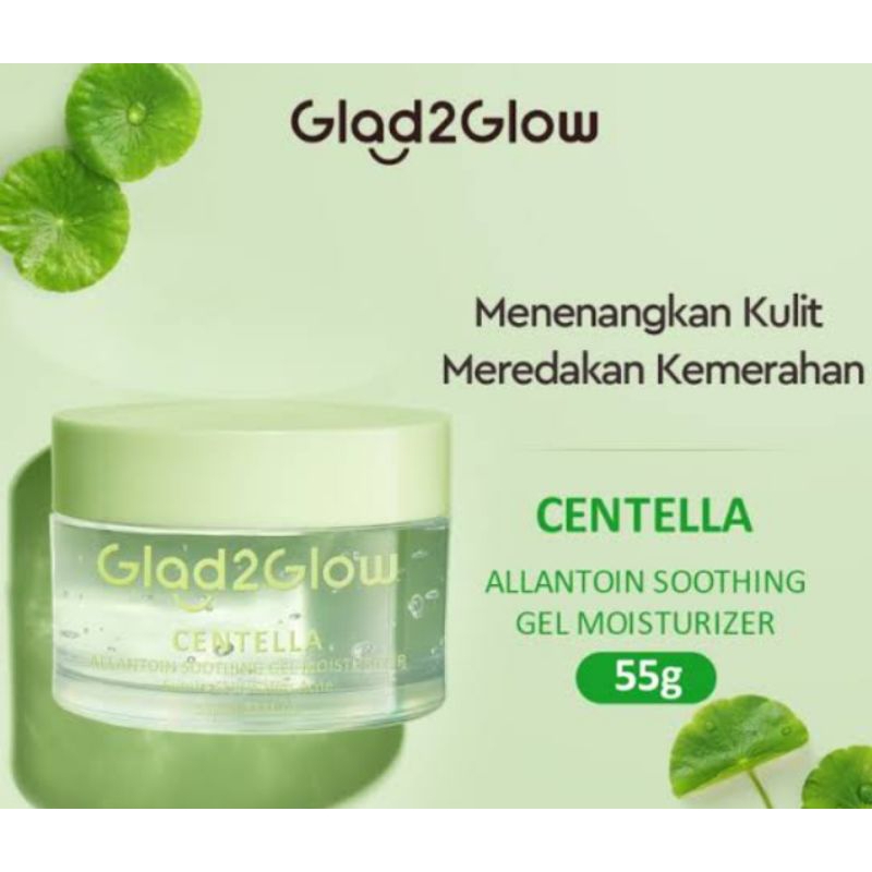 glad2glow centella allantoin/glad2glow centela/glad2glow centella moisturizer 55 gram