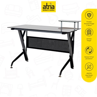 Meja Komputer Kaca Tulvor Atria
