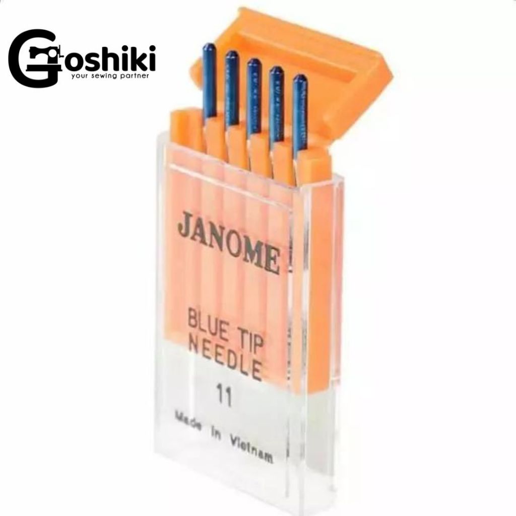 Jarum Kaos - Jarum Jersey - Jarum Spandek Merk JANOME Blue Tip