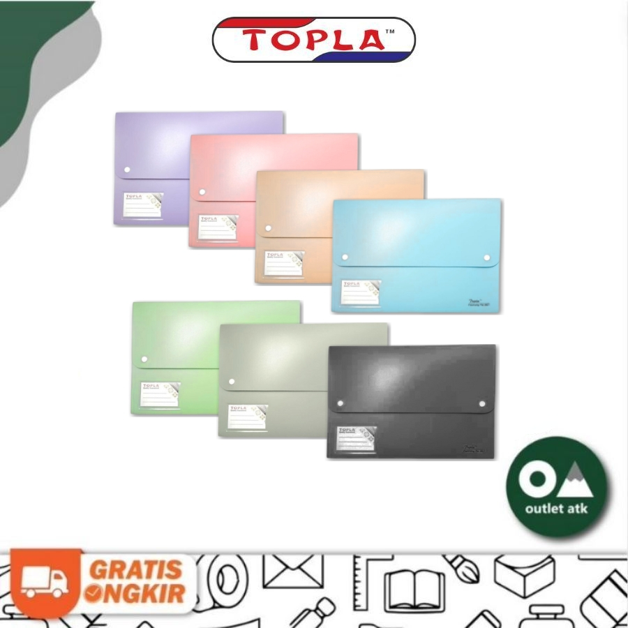 

Topla Expanding File Folio 13 Pockets - Map Harmonika Tenteng