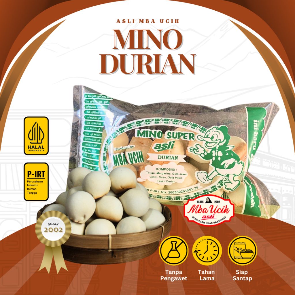 

Mino Durian Asli Mba Ucih Oleh Oleh Khas Banyumas