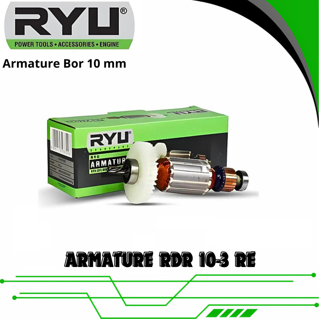 RYU Armature Bor RDR 10-3 RE Armature Bor 10mm 10 mm RYU / Mesin Angker Mesin Bor 10 Mm Ryu RDR 10-3