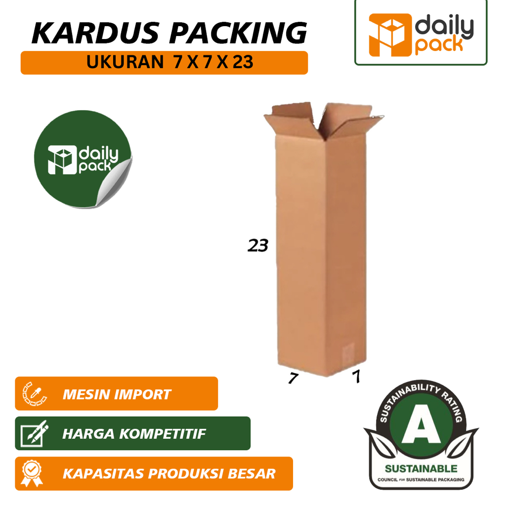 

DAILY Kardus Multipacking Sebaguna Uk 7 X 7 X 23