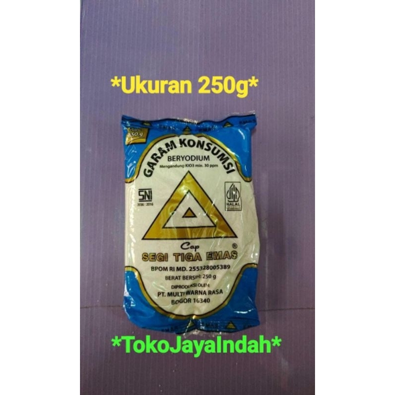 

RB (Sameday/Instant) 1 bal Garam Halus Segitiga Emas ukuran 500gr 20 bks dan 250gr 40 bks