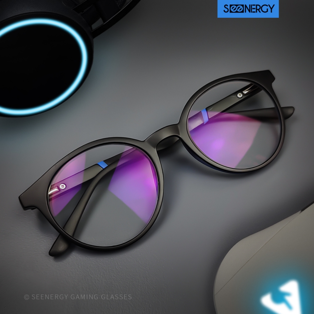 SEENERGY Kacamata Gaming | Ares Black Blue