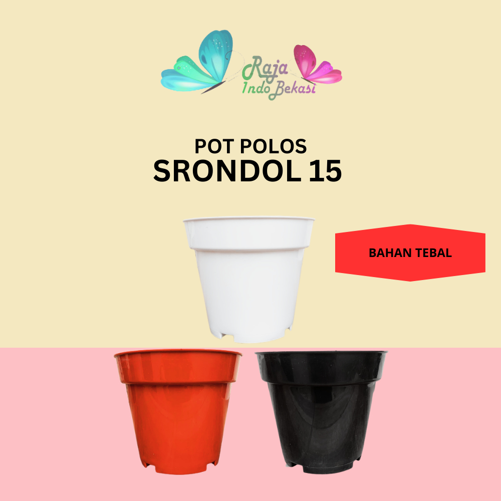 Pot Tinggi Srondol 15 Putih Hitam Merah Bata Terracota Terracotta Merah Coklat - Pot Tinggi Usa Eiff