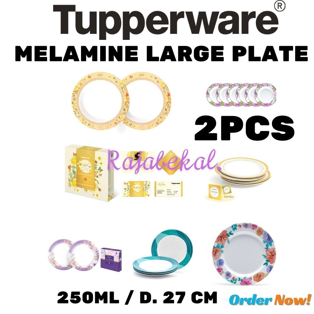 PROMO Tupperware Melamine Large Plate 2pcs