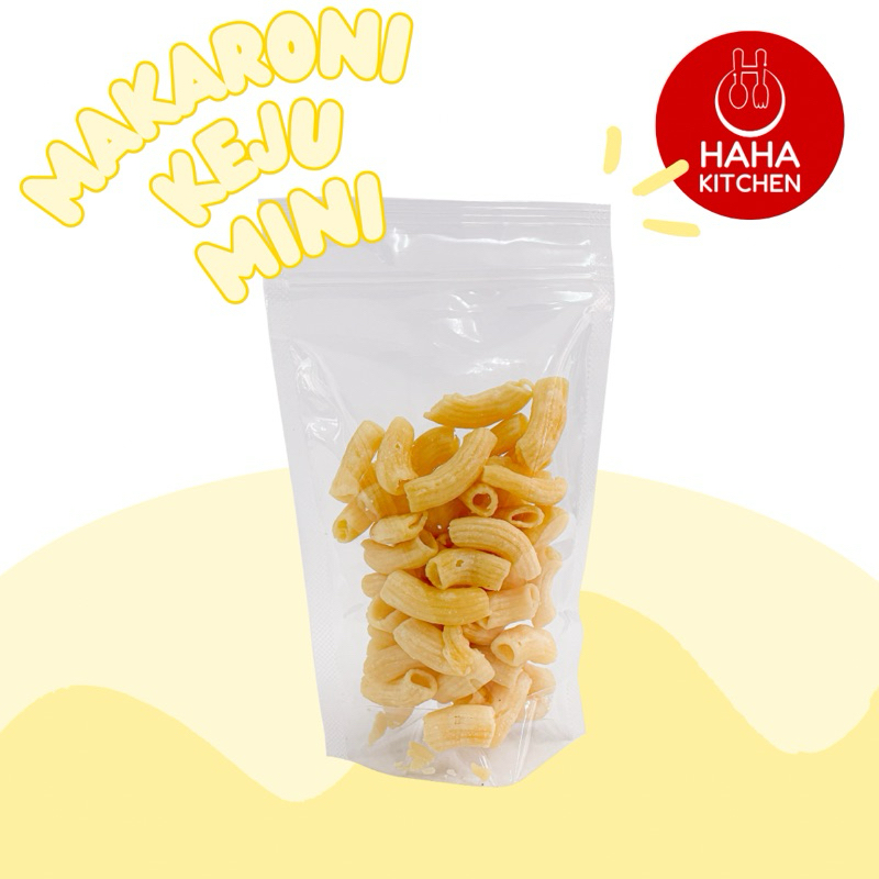 

[MINI] Makaroni Keju Kemasan Kecil Haha Kitchen dengan keju asli cemilan snack oleh oleh Bandung