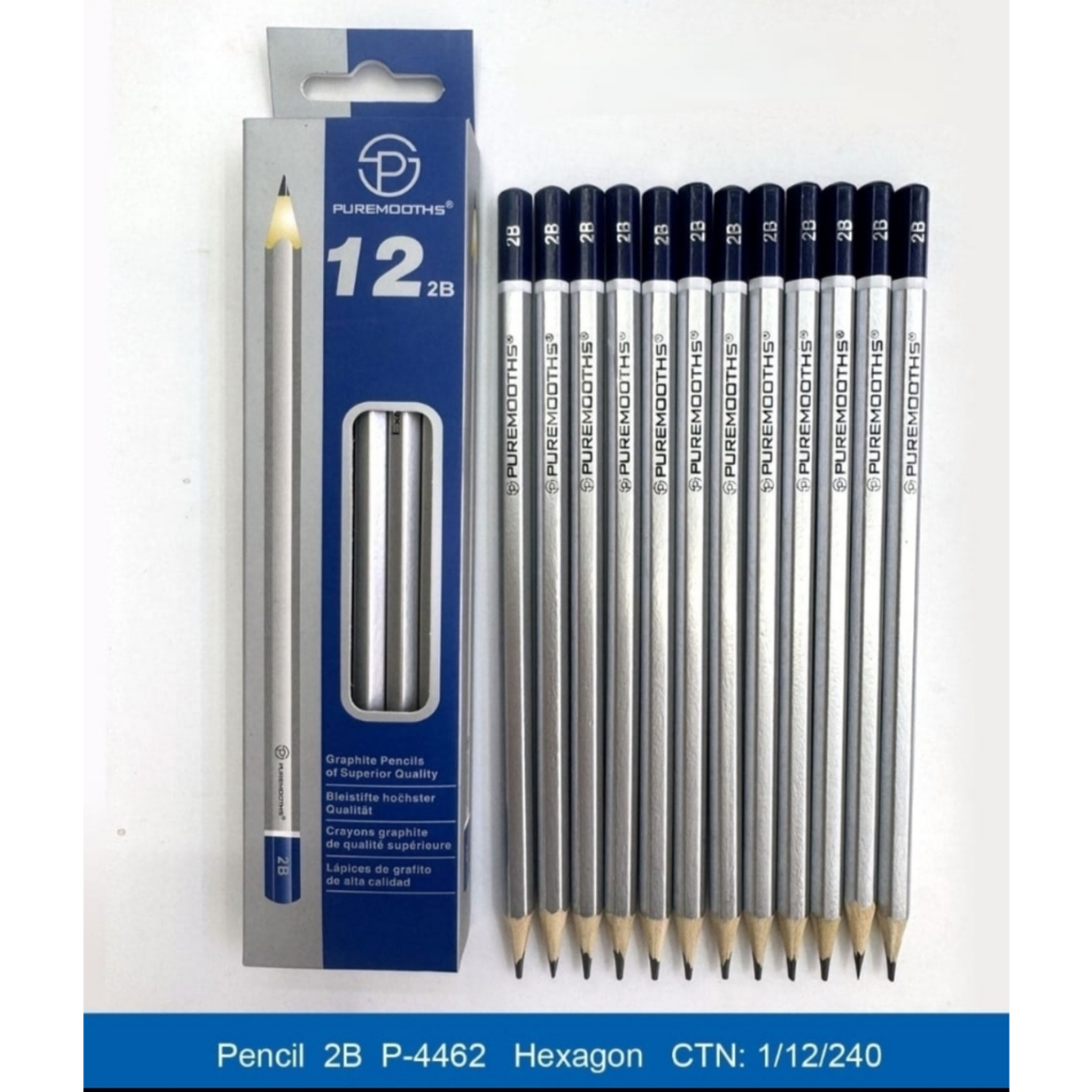 

Pensil 2B Premium PURESMOOTHS cocok untuk komputer isi 12 pcs / Box