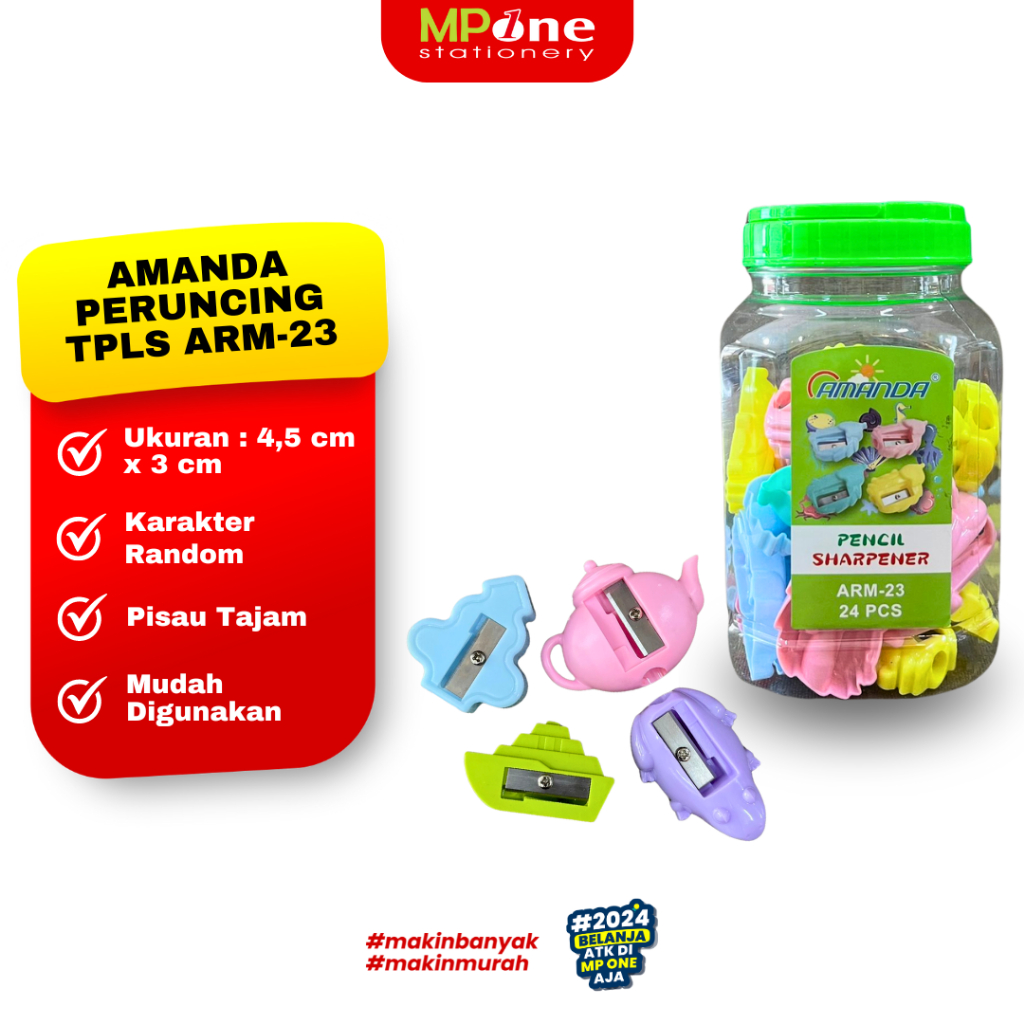 

(1 PCS) Amanda Peruncing Kecil Karakter ARM-23 / Rautan Pensil Karakter Hewan Warna Warni Lucu Amanda
