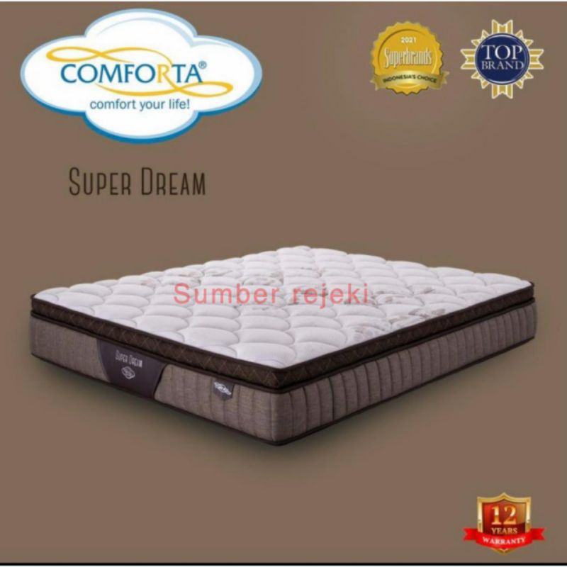 comforta super dream 90 x 200 matras springbed 90 kasur spring bed 90x200 matrass