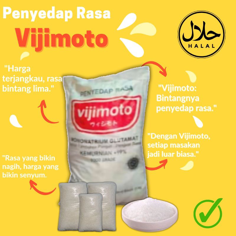 

Vijimoto - Penyedap Rasa - Pelezat Masakan - Dijual 1 kg