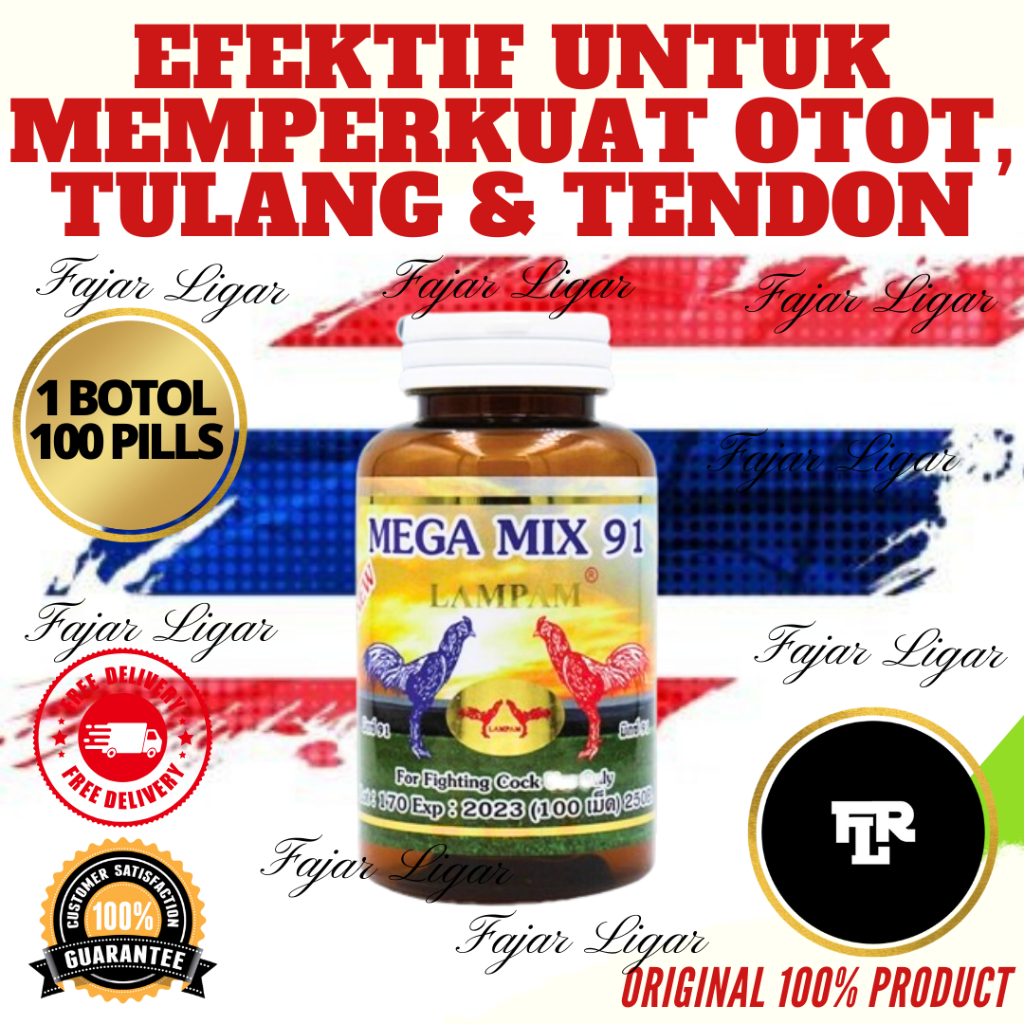 VITAMIN AYAM LAGA LAMPAM MEGA MIX 91 MENINGKATKAN TENAGA