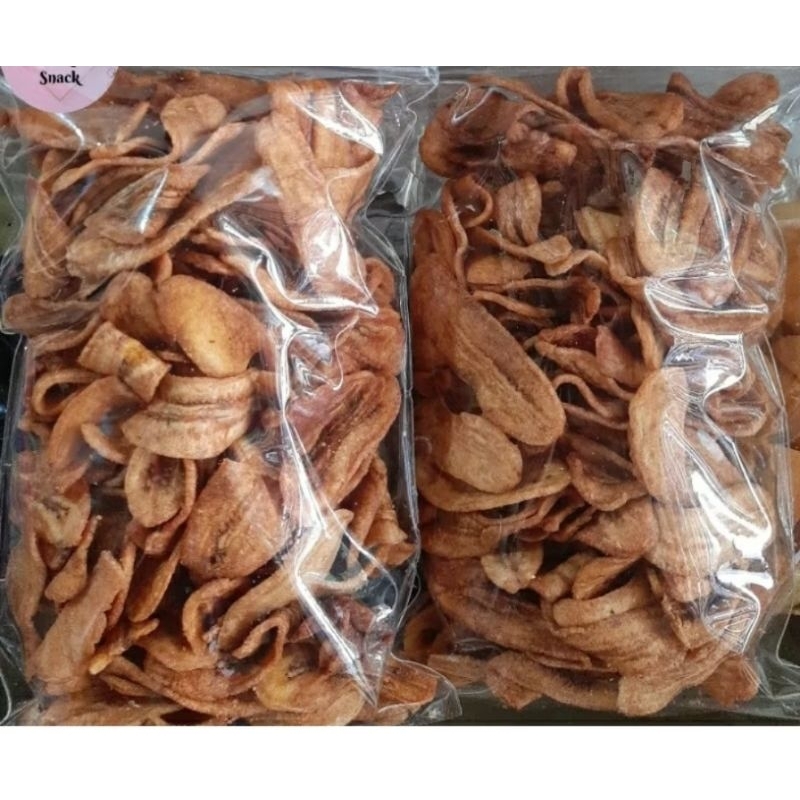 

Snack Cemilan Kripik Pisang Coklat garing