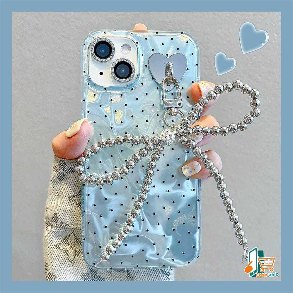 SS956 Softcase Blue Polkadot Case FOR Realme C1 C2 5 5i 6 7 8 9 9i 10 11 13 14 14T PRO C11 C15 C17 C