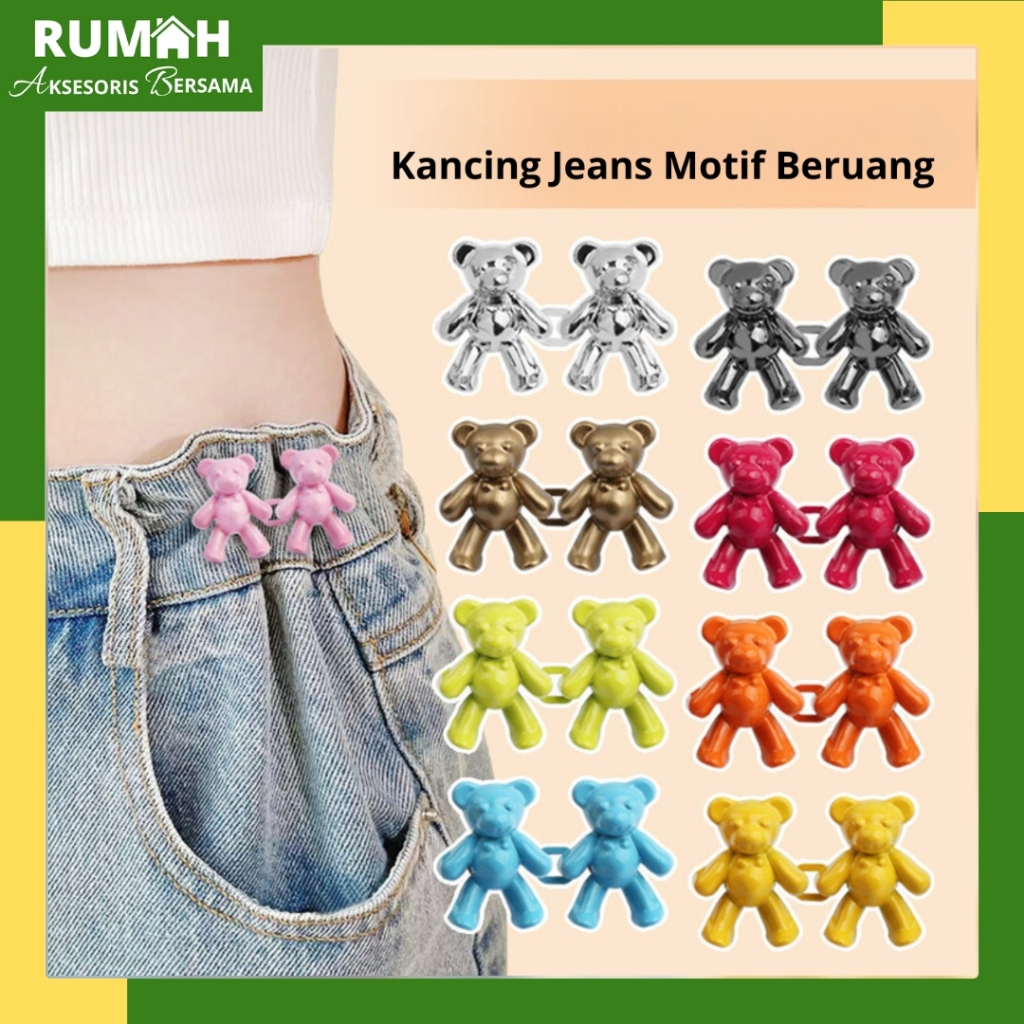 RAB KCL511 Kancing Celana Jeans Anti Karat Kancing Celana Bahan Metal Bisa Lepas Pasang Premium