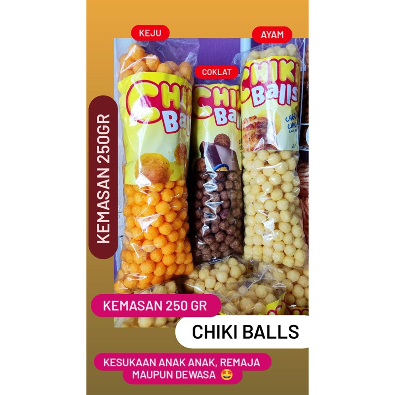 

Chikiballs Keju,coklat,ayam -+250gr