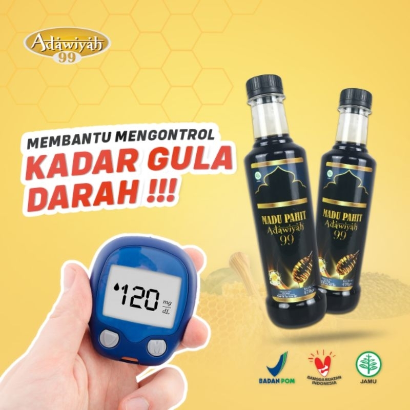 

Madu Hitam | Madu Pahit Adawiyah 99 Membantu menurunkan kadar gula dalam darah alami 100%