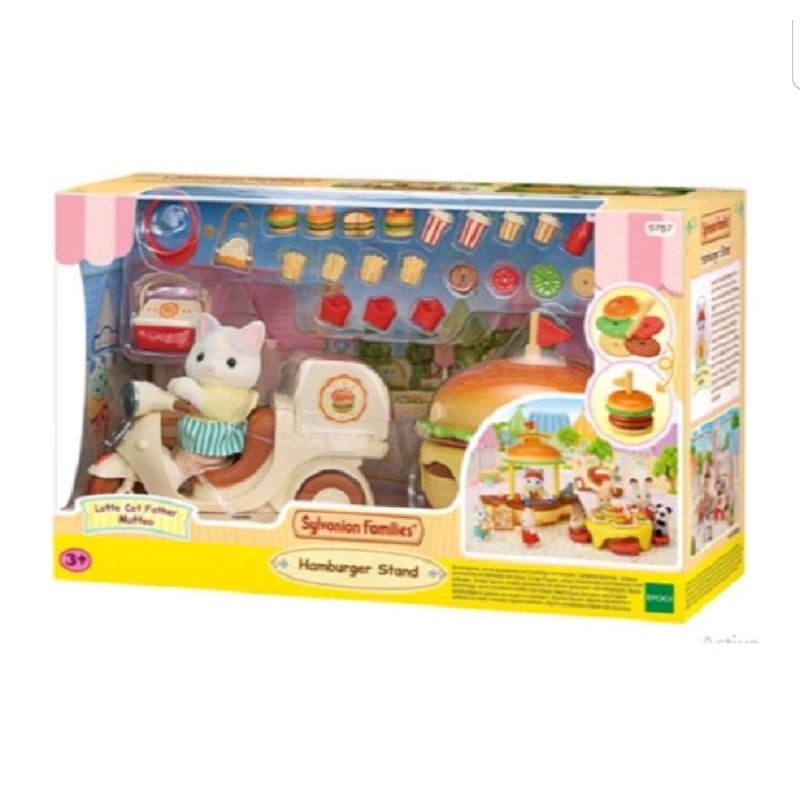 Sylvanian Families Hamburger Stand / Mainan Action Figure