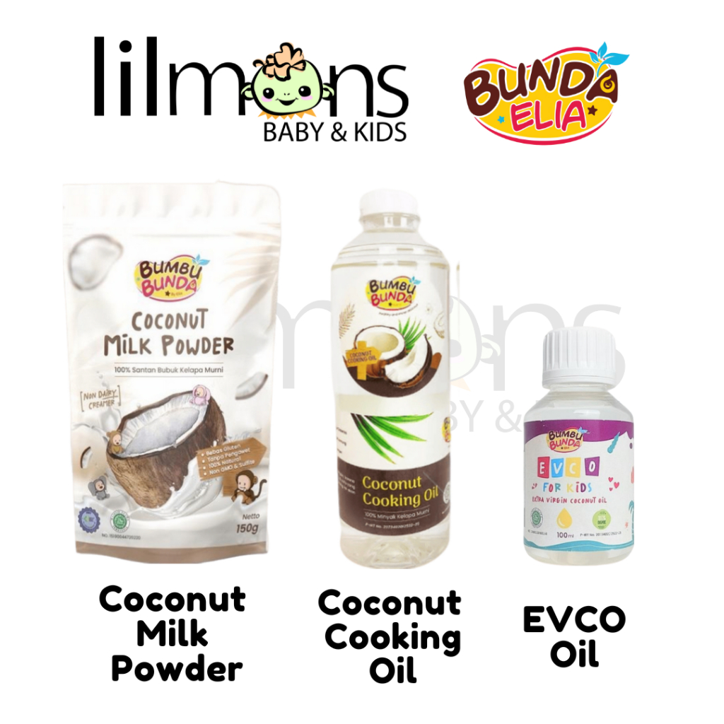 

Bumbu Bunda Elia Coconut Cooking Oil EVCO Oil Coconut Milk Powder | LILMONS