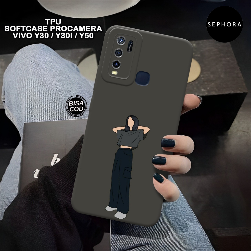 Case VIVO Y30 Y30i Y50 Terbaru - Fashion Case Wanita - Softcase VIVO Y30 Y30i Y50 - Case Pro Camera 