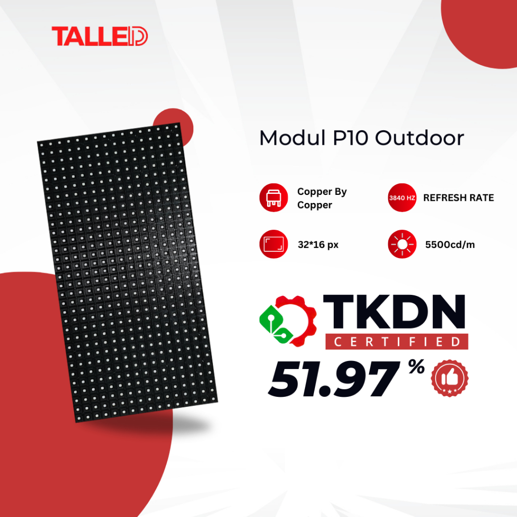 MODUL VIDEOTRON P10 OUTDOOR TALLED TKDN