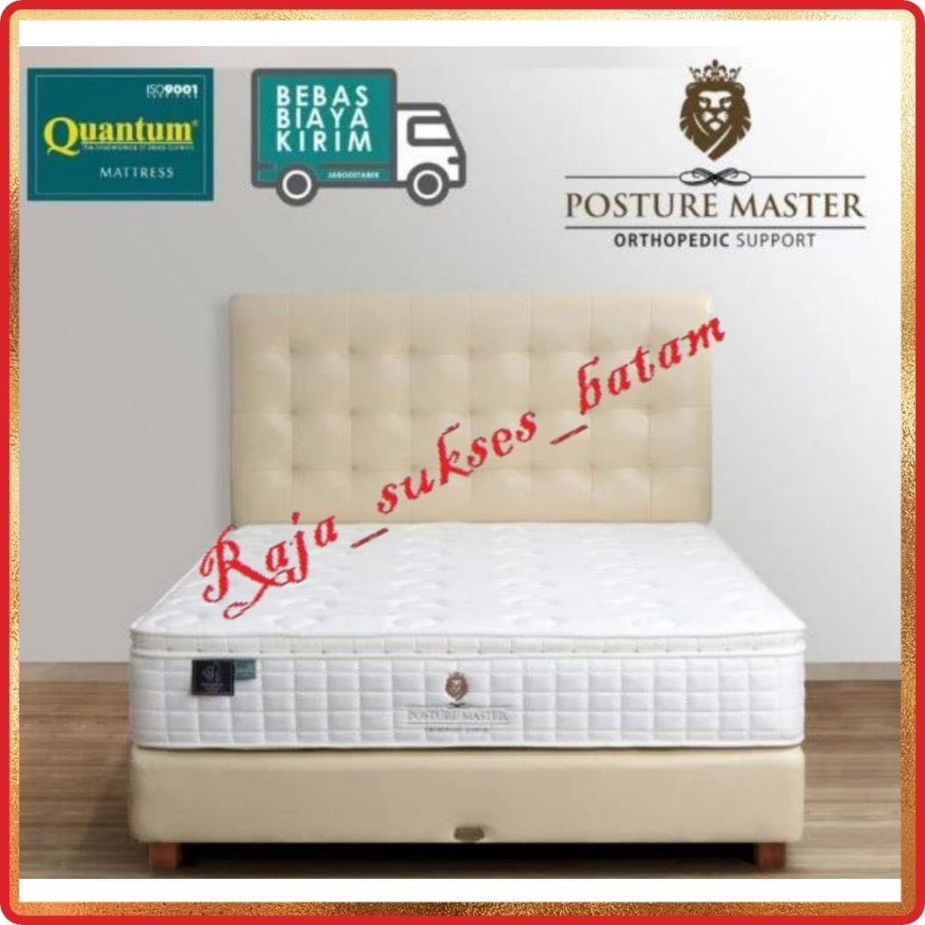 Quantum Springbed Posture Master Orthopedic Pillowtop Springbed Kasur Single, Queen, King BATAM