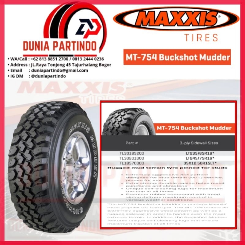 MAXXIS MT754 uk 245/75 R16 Chat Stok