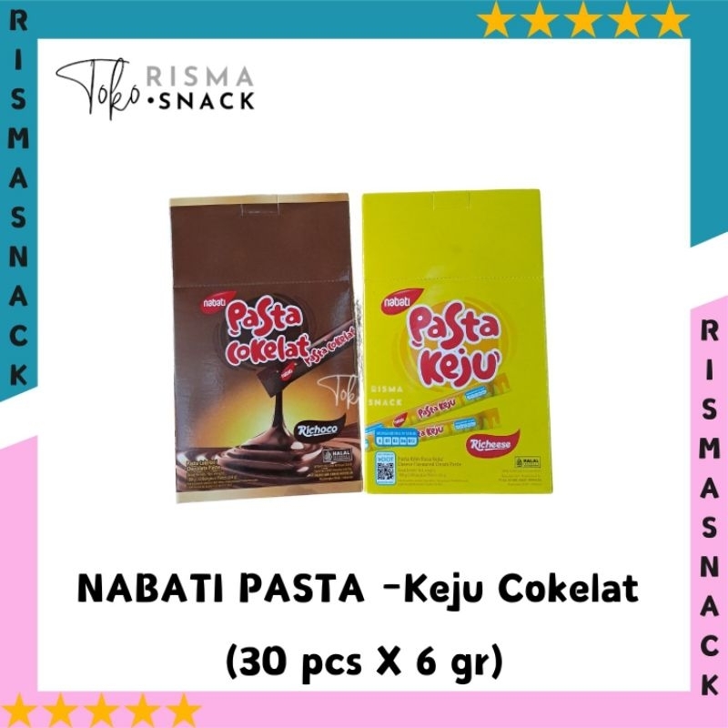 

Nabati Pasta Keju Cokelat kemasan (30pcs x 6gr)