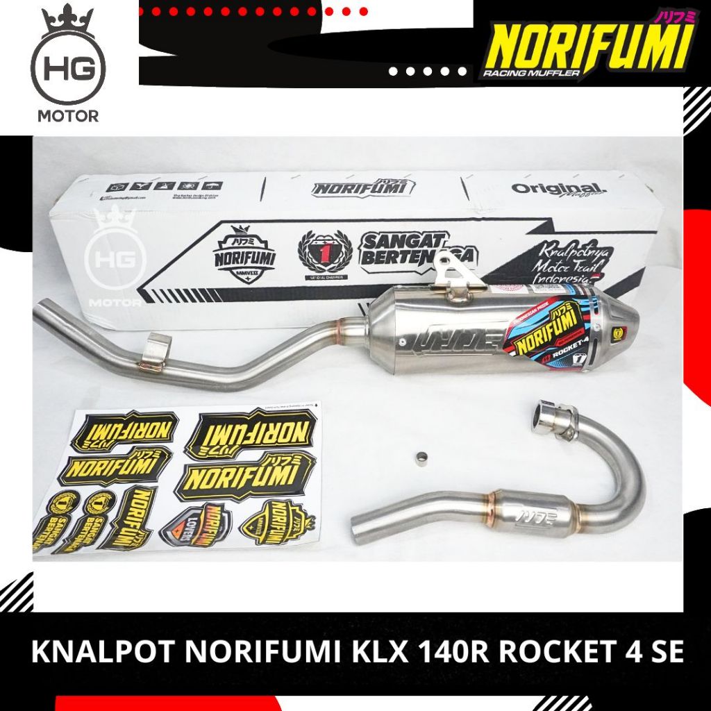 KNALPOT NORIFUMI KLX 140R ROCKET 4 SE