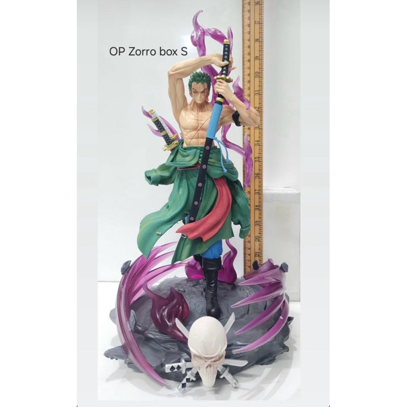 action figure one piece diorama zoro aura berdiri jumbo