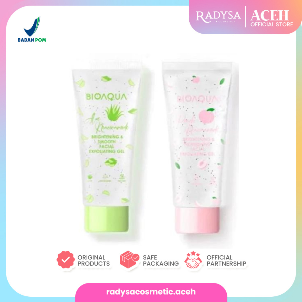 𝐑𝐀𝐃𝐘𝐒𝐀 - BIOAQUA Exfoliating Peeling Gel 100gr ( Scrub Wajah )