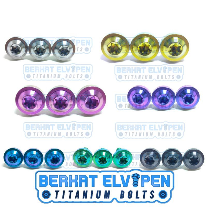 Baut Titanium Cover Air Duct Keongan Beat Scoopy Spacy Genio Vario 125/150