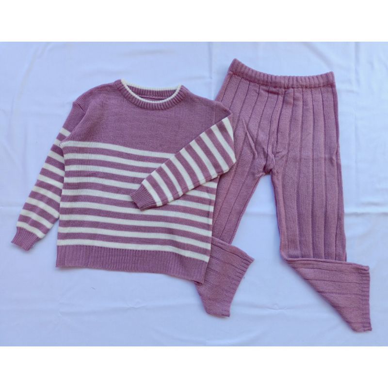 nayakoleksen setelan rajut anak sweater rajut anak perempuan mulai dari usia 4/12 tahun baju rajut a