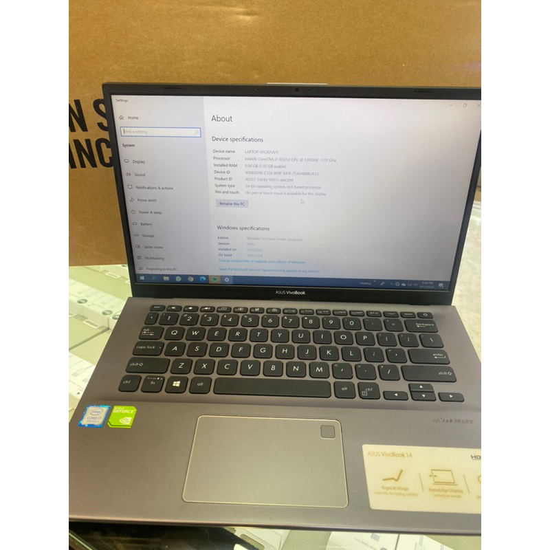 Laptop Asus Vivobook A142F Core i7 Ram 8/ 512 SSD FullSett