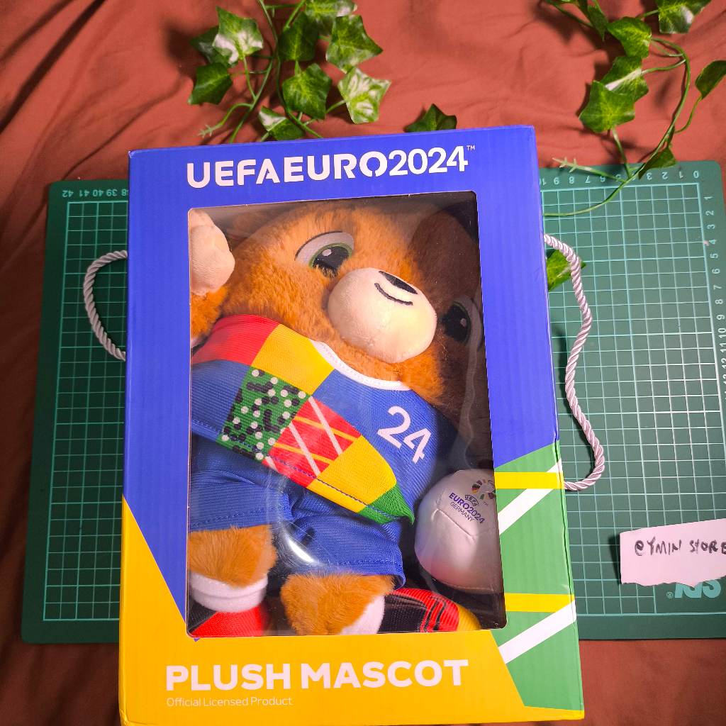 Plush Mascot Boneka UEFA EURO 2024 Official Licensed Product - Kado Pacar Cowok | Kado Olahraga