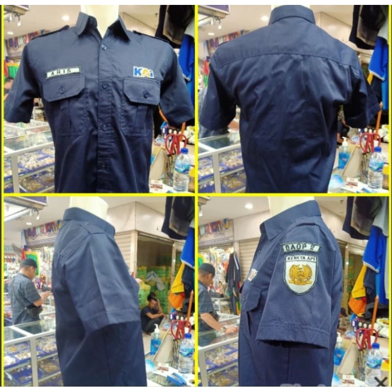 BAJU MASINIS KAI SERAGAM KERJA MASINIS KEMEJA PDH MASINIS