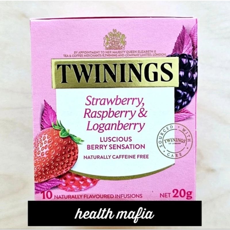 

Twinings Strawberry, Raspberry & Loganberry 10 Tea Bags
