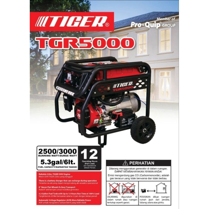 Genset tiger / supra / floky 3000/2800 watt