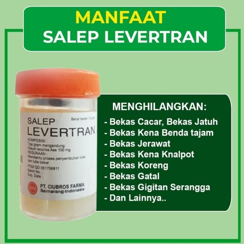 LEVERTRAN/ Salep Luka Bakar serta menghilangkan bekas noda