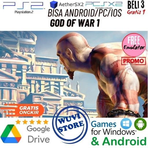 PS 2 God of War 1 | Bisa di PC / Android / IOS Plus Emulator | Beli 3 Gratis 1