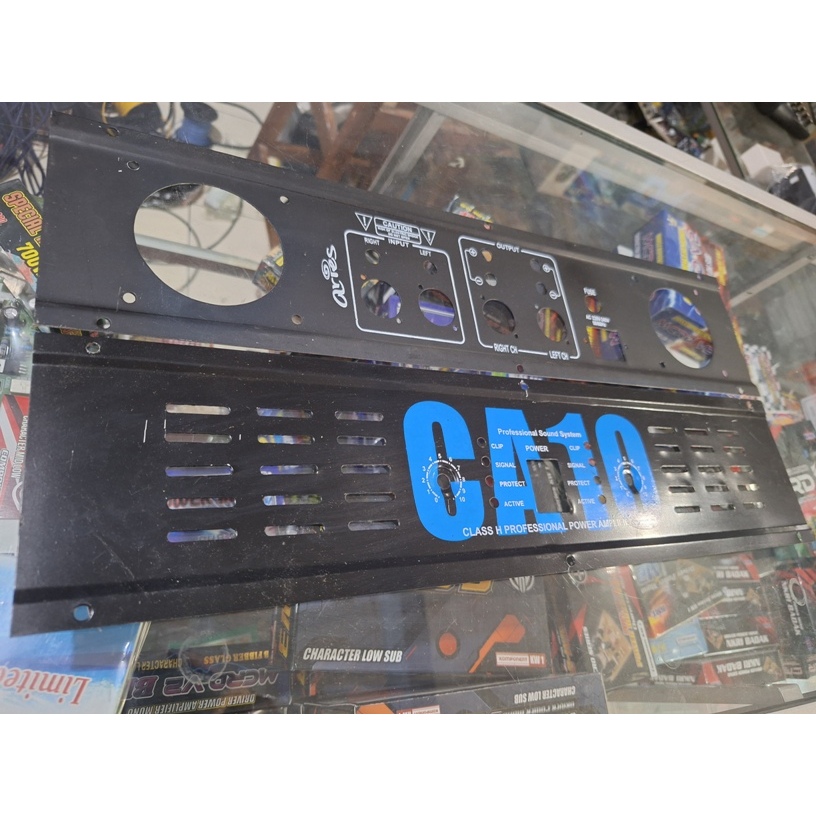 PANEL POWER AMPLIFIER CA10 DEPAN BELAKANG PANEL SLIM
