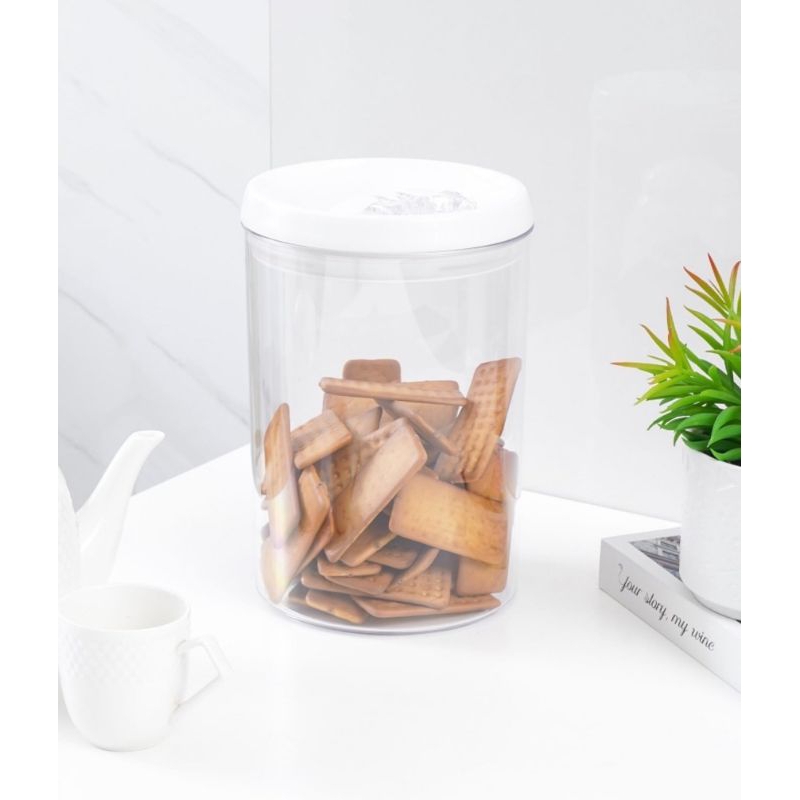 Informa toples kerupuk akrilik kedap udara flip tite