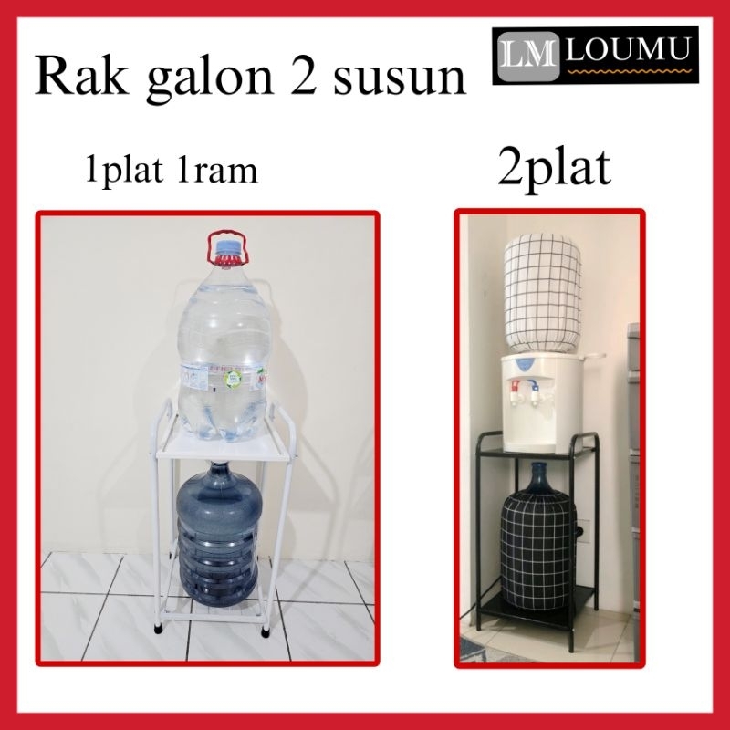 Murah Loumu Rak Galon Rak Dispenser Rak Dapur Rak Besi Serbaguna