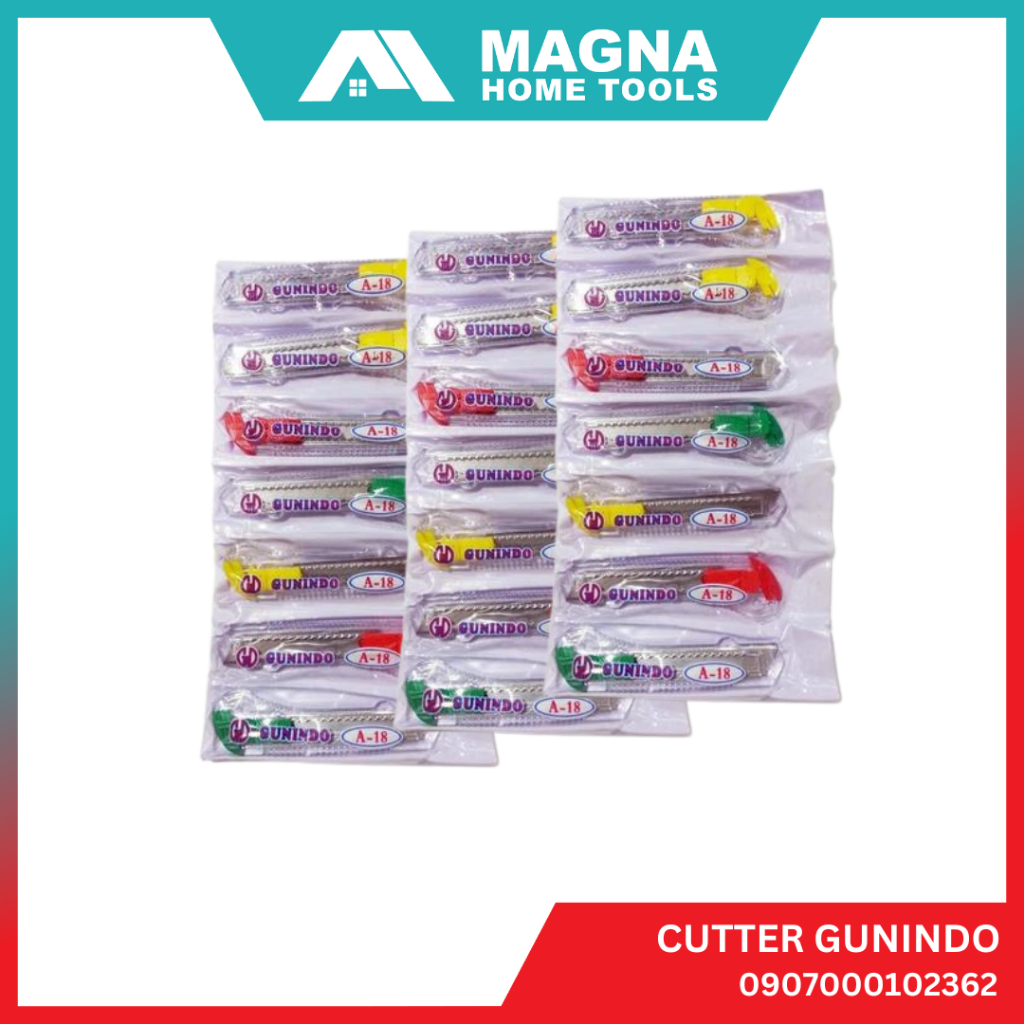 

CUTTER BESAR GUNINDO A-18 ISI 12 PCS [ORIGINAL]